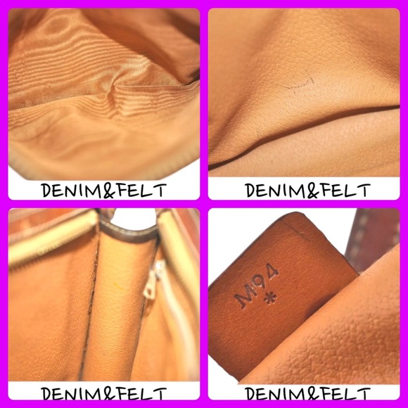 CELINE Brown Macadam Blason Pattern PVC/Leather Hand Bag/Clutch/Cosmetic Bag 🤎 - Picture 16 of 16